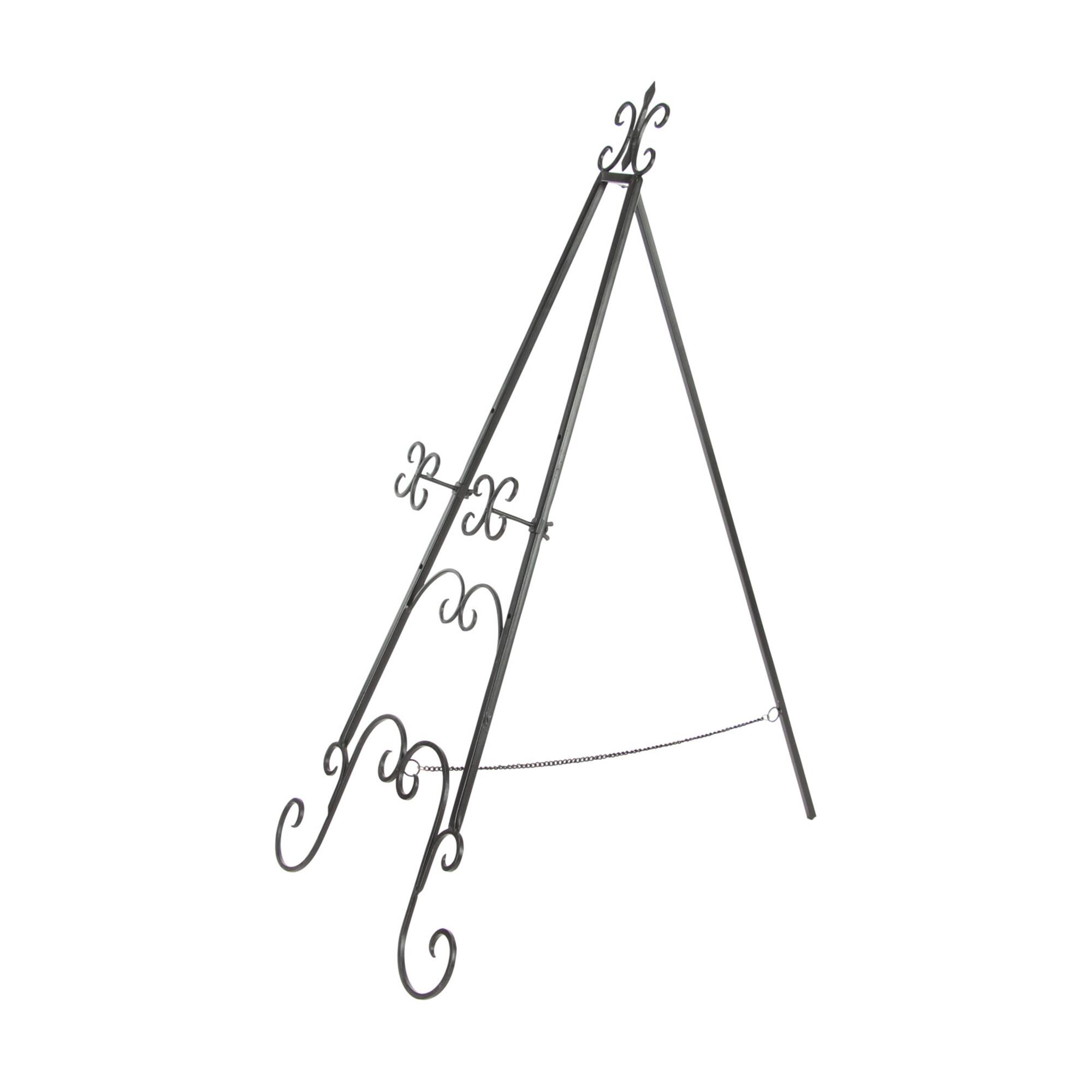 49'' Black Iron Traditional Easel